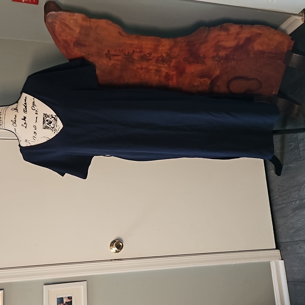Long blue dress